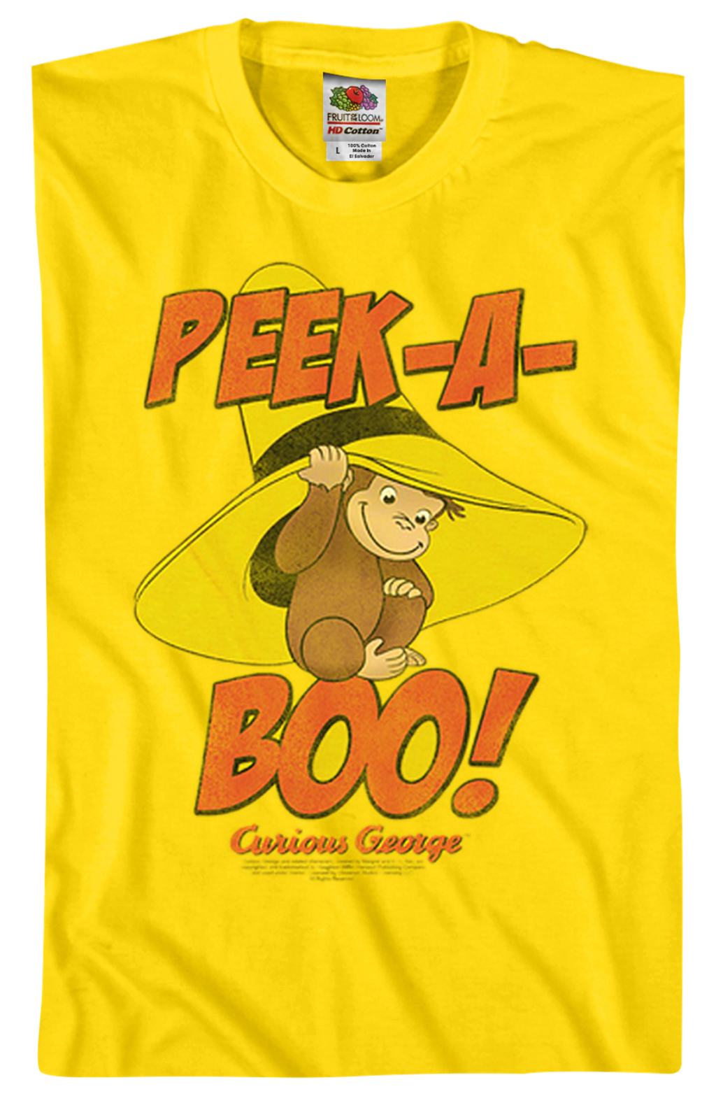 Peek-A-Boo Curious George T-Shirt product image 2