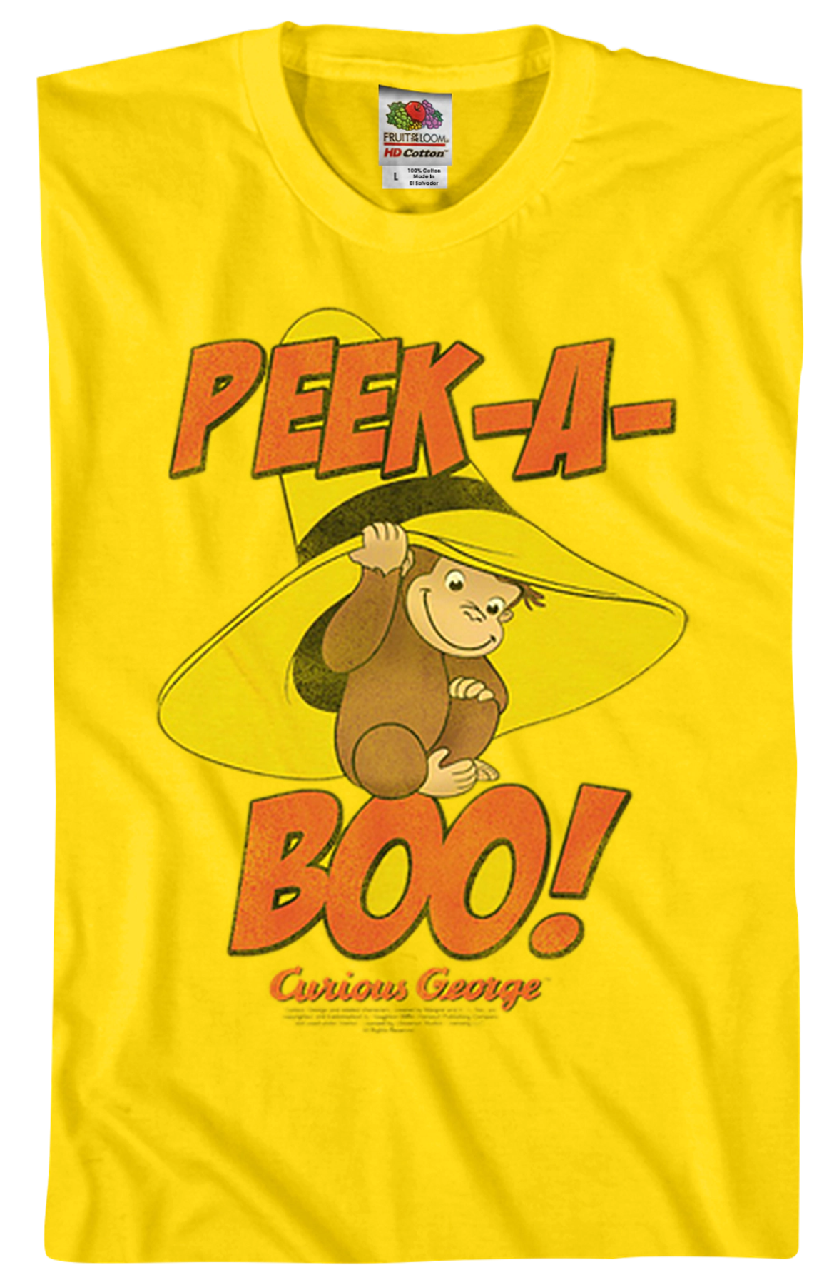 Peek-A-Boo Curious George T-Shirt product image 2