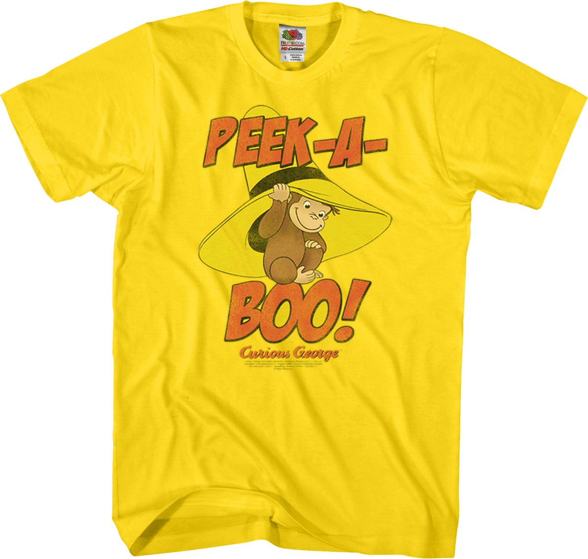 Peek-A-Boo Curious George T-Shirt product image 1