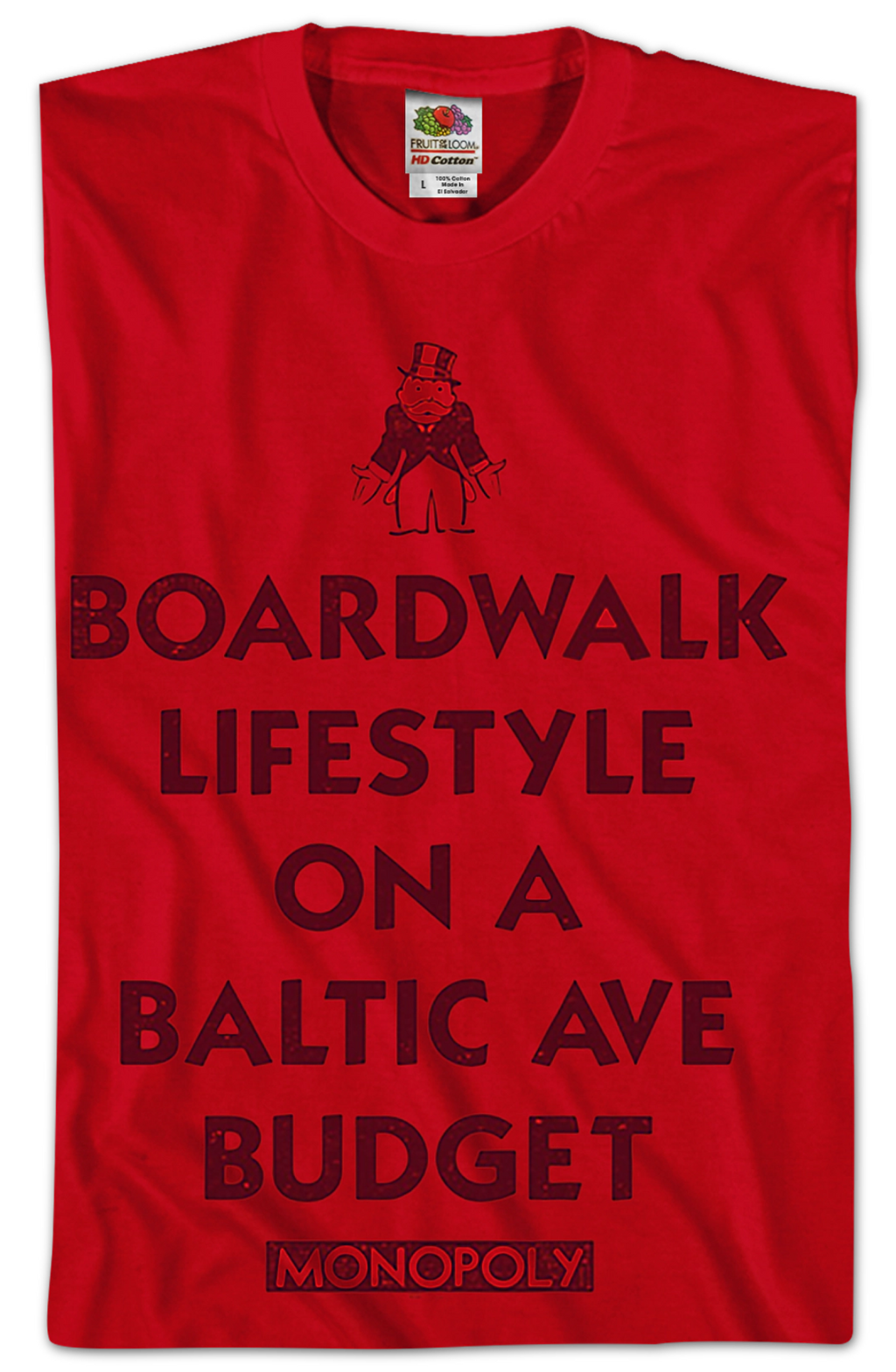 Red Boardwalk Lifestyle Monopoly T-Shirt product image 2