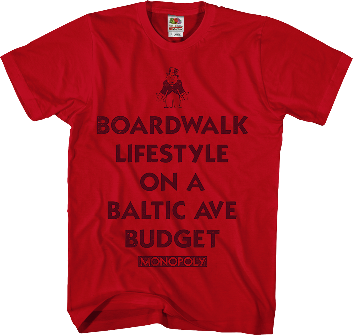 Red Boardwalk Lifestyle Monopoly T-Shirt product image 1