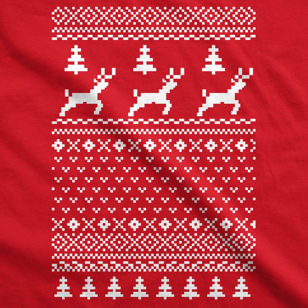 Reindeer Ugly Christmas Sweater Men's T Shirt product image 8