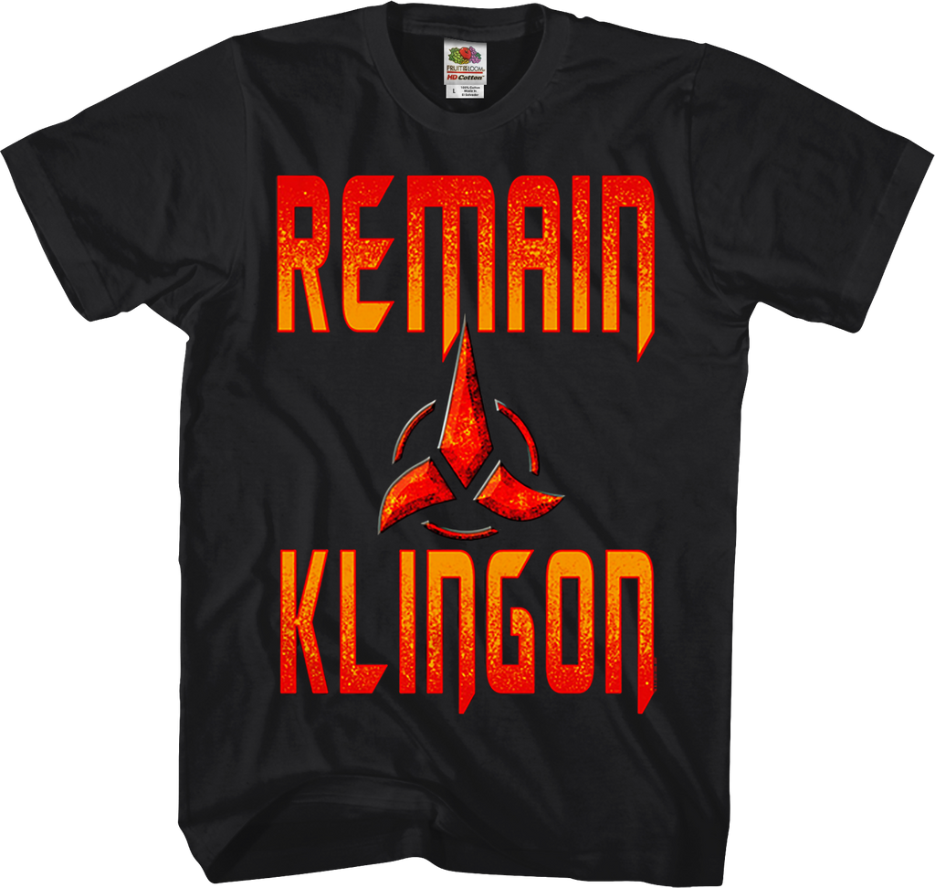 Remain Klingon Star Trek T-Shirt product image 1