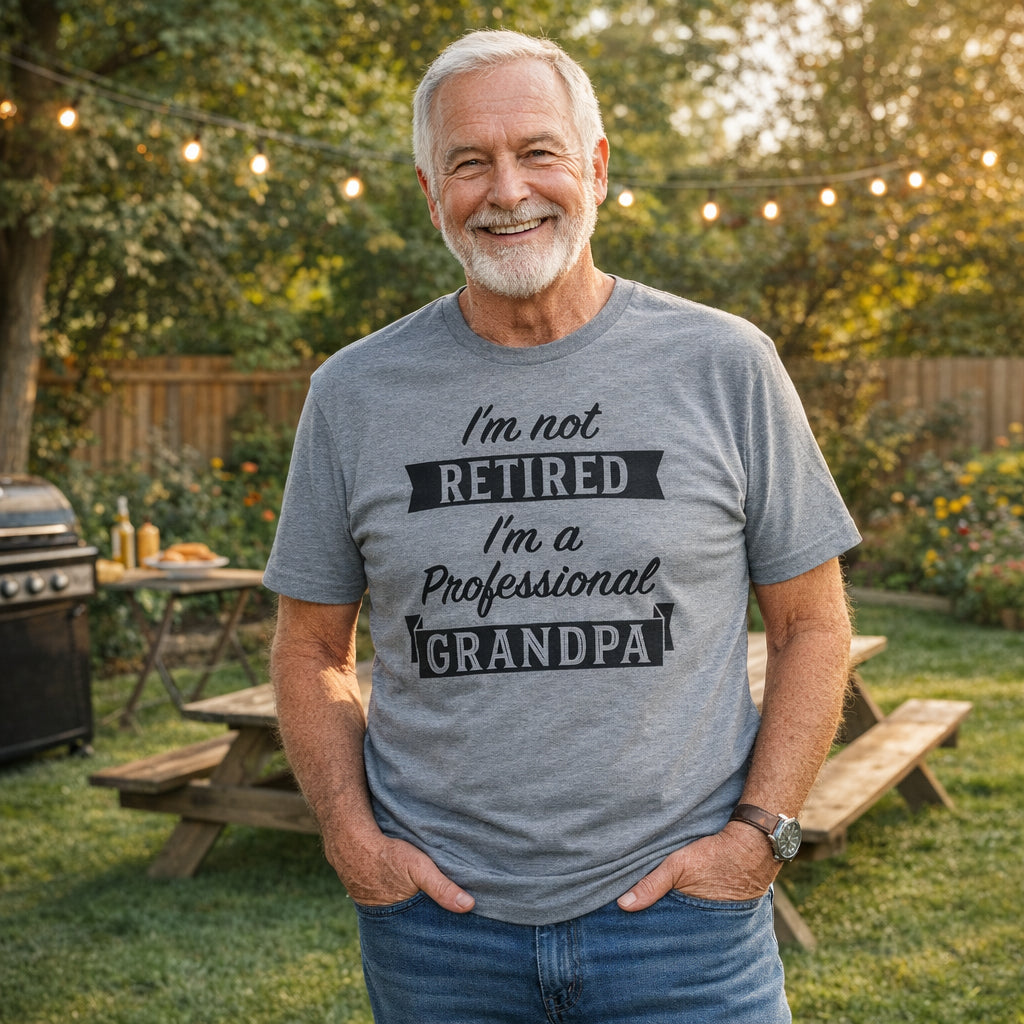 I'm Not Retired I'm A Professional Grandpa Men's T Shirt product image 2