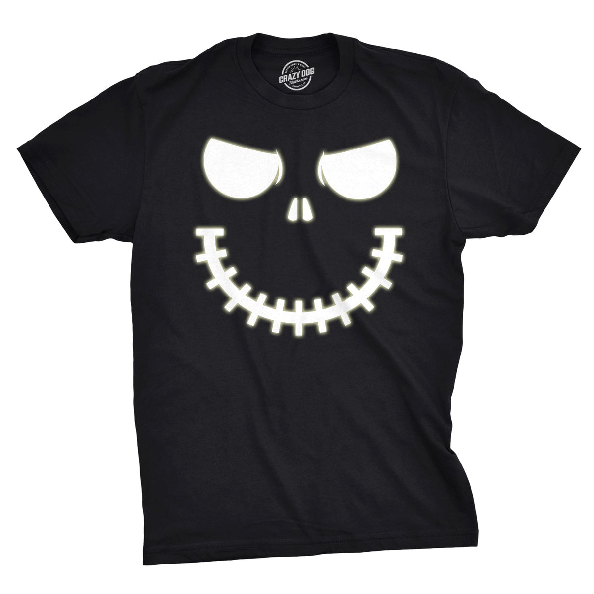 Skeleton Zipper Pumpkin Face Men's T Shirt product image 1