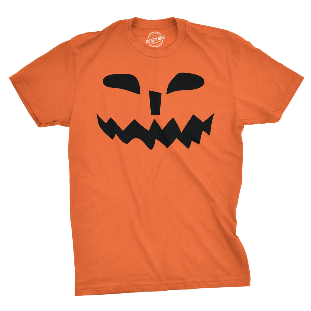 Spikey Teeth Pumpkin Face Men's T Shirt product image 1