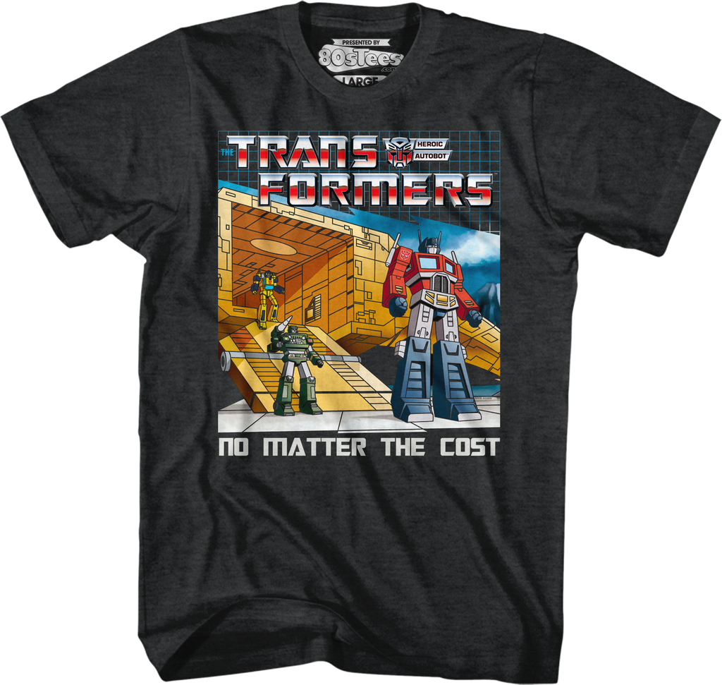 No Matter The Cost Black Heather Transformers T-Shirt product image 1