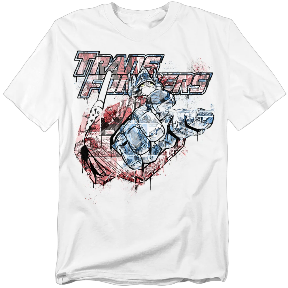 Spray Paint Optimus Prime Transformers T-Shirt product image 1