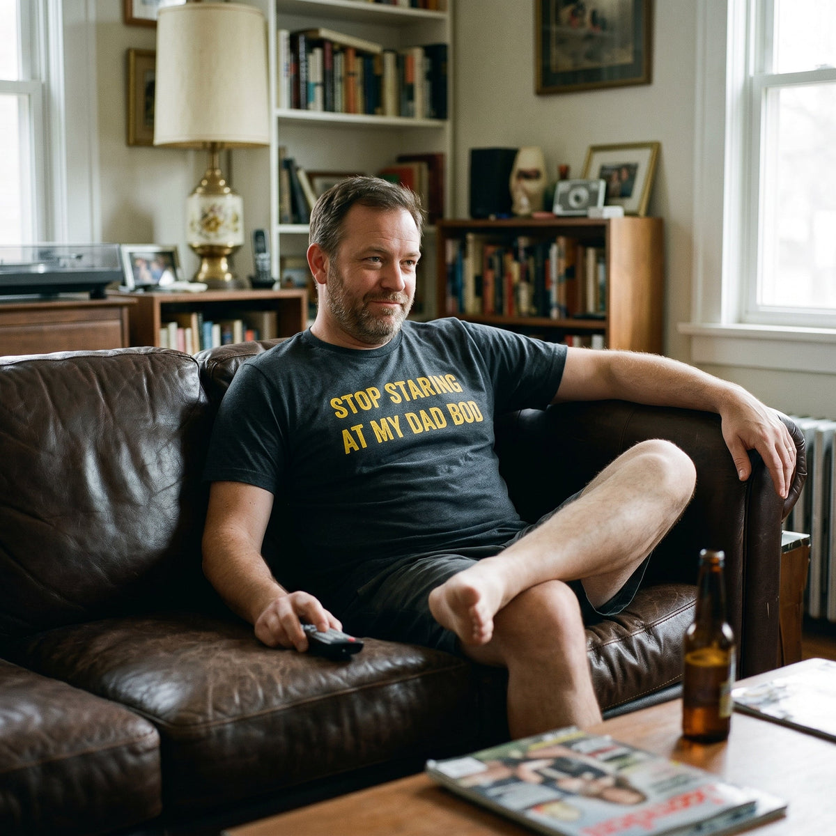 Stop Staring At My Dad Bod Men's T Shirt product image 4