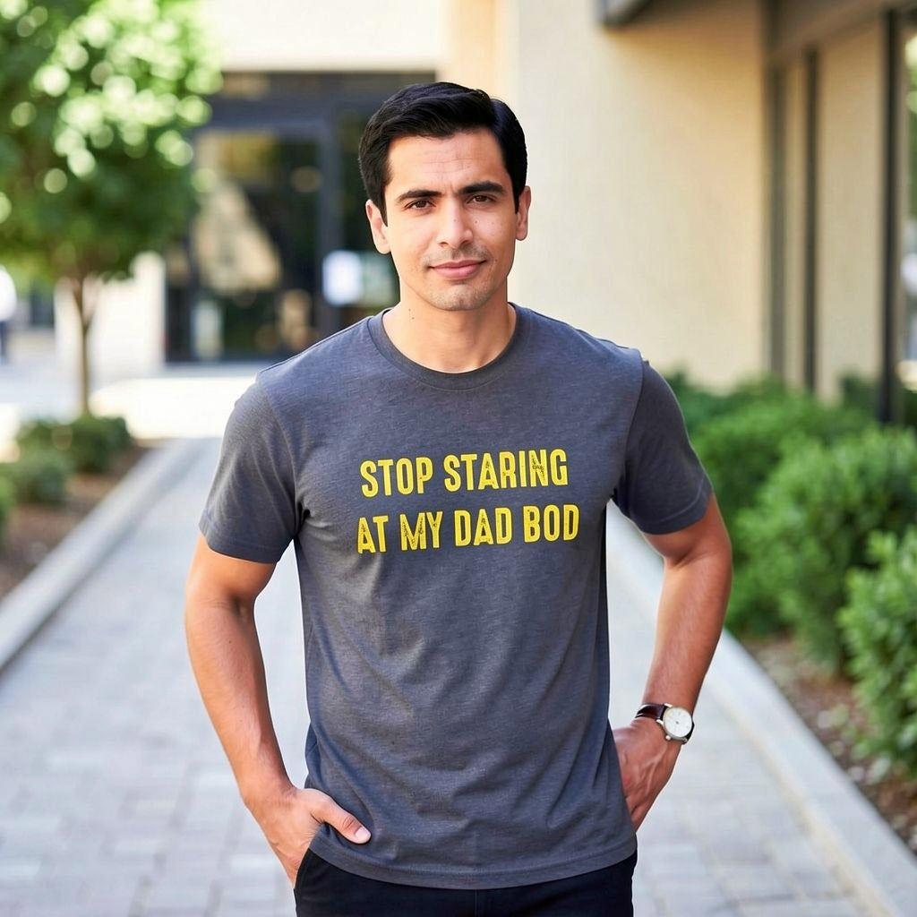 Stop Staring At My Dad Bod Men's T Shirt product image 2