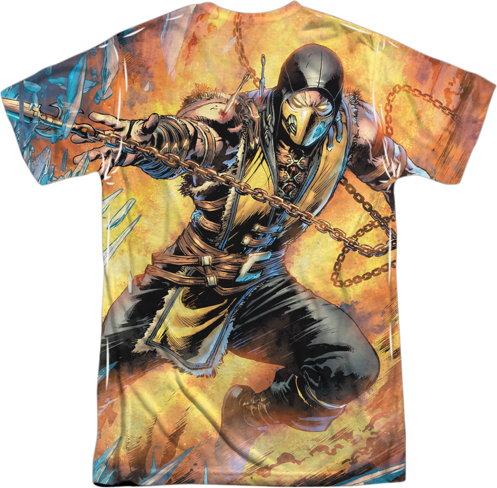 Sub-Zero and Scorpion Mortal Kombat T-Shirt product image 3