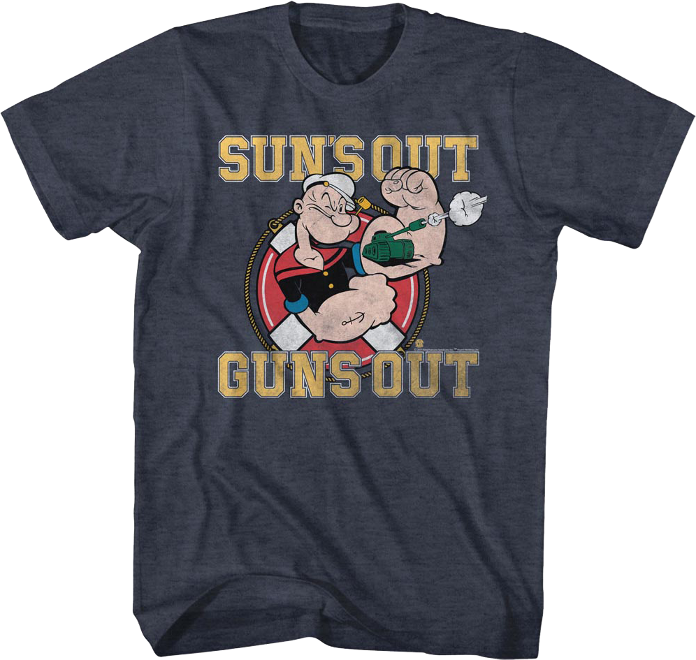 Sun's Out Guns Popeye T-Shirt product image 1