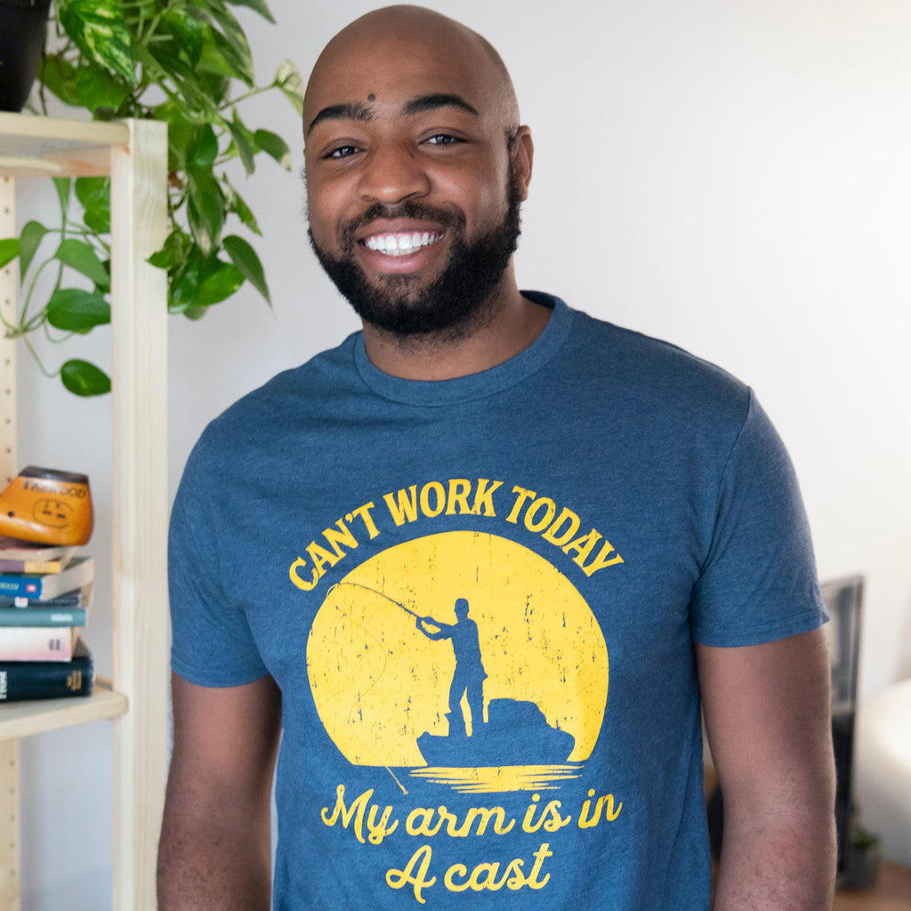 Can't Work Today My Arm Is In A Cast Men's T Shirt product image 2