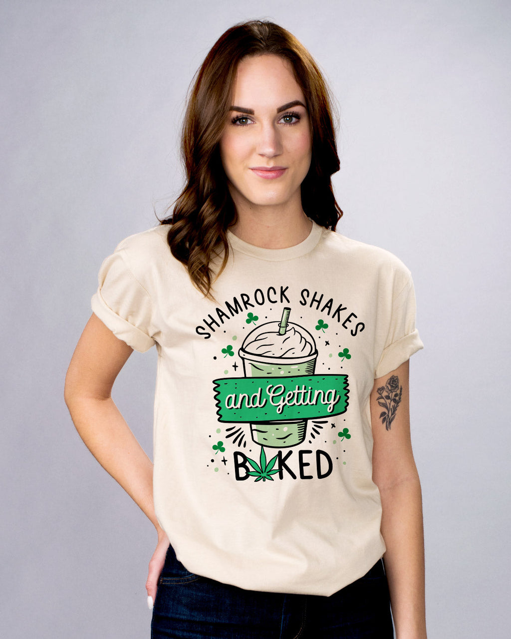 Shamrock Shakes and Getting Baked Shirt product image 3