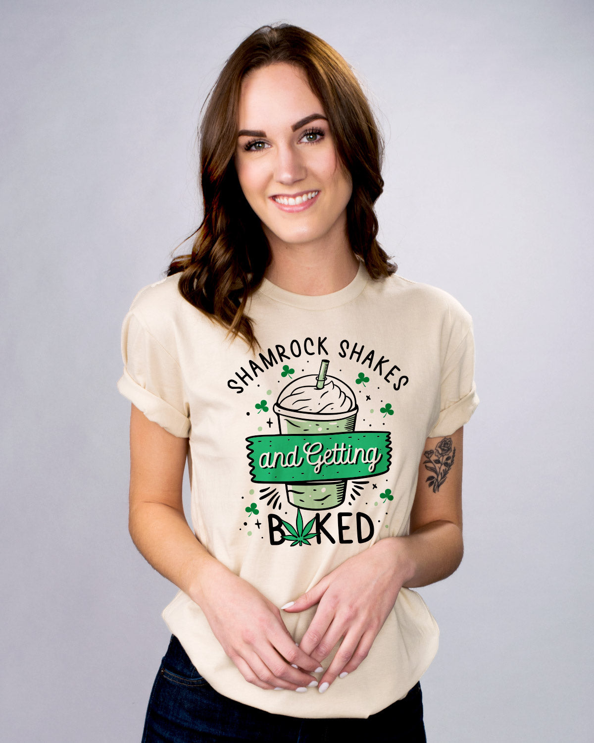Shamrock Shakes and Getting Baked Shirt product image 2
