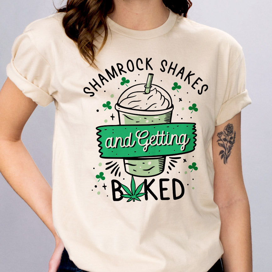 Shamrock Shakes and Getting Baked Shirt product image 1