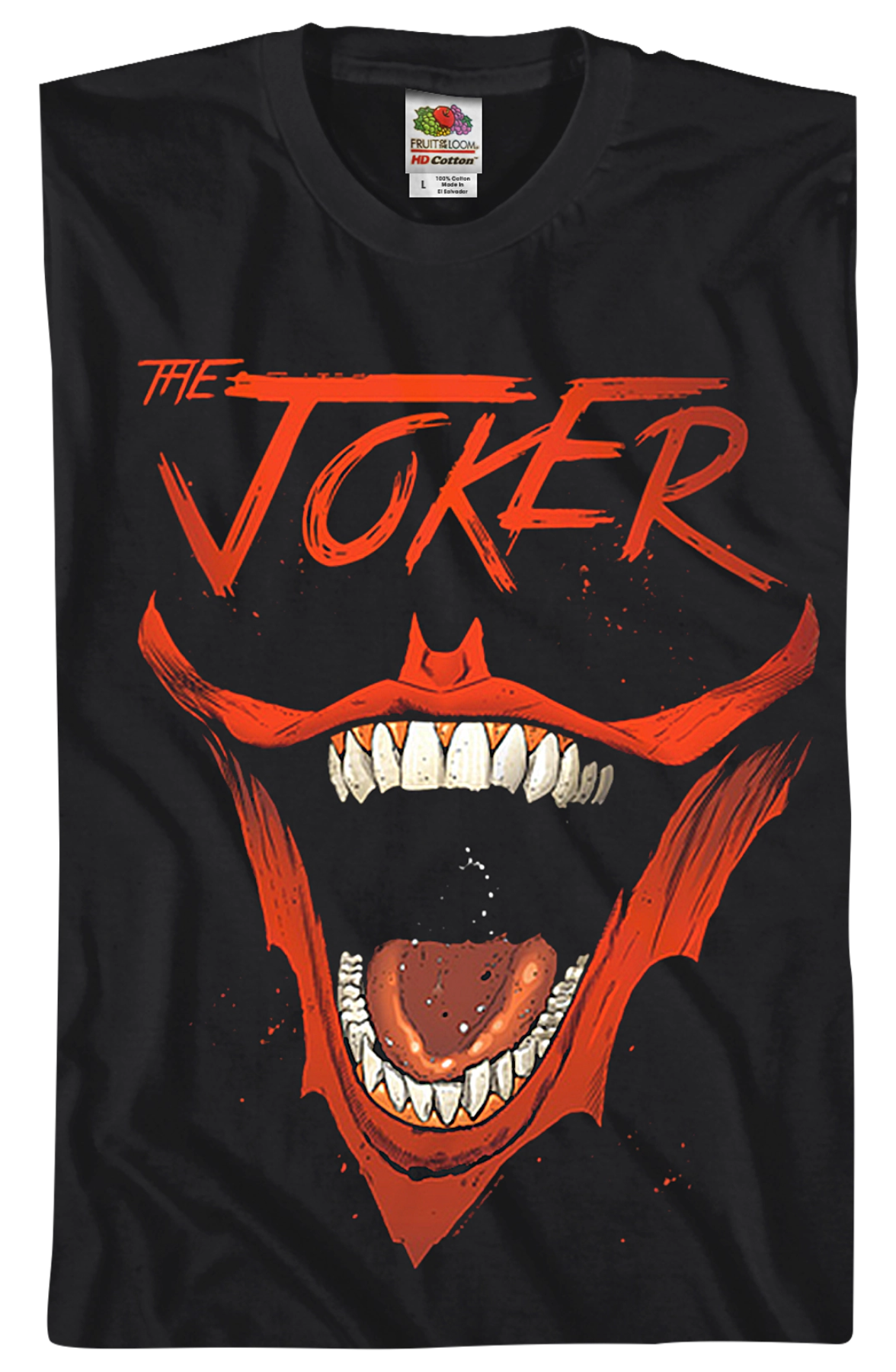 The Joker Bat-Shaped Smile DC Comics T-Shirt product image 2