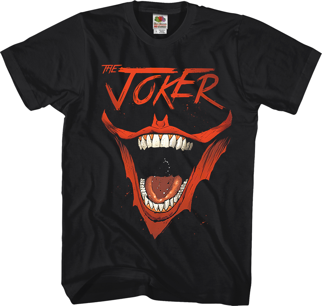 The Joker Bat-Shaped Smile DC Comics T-Shirt product image 1