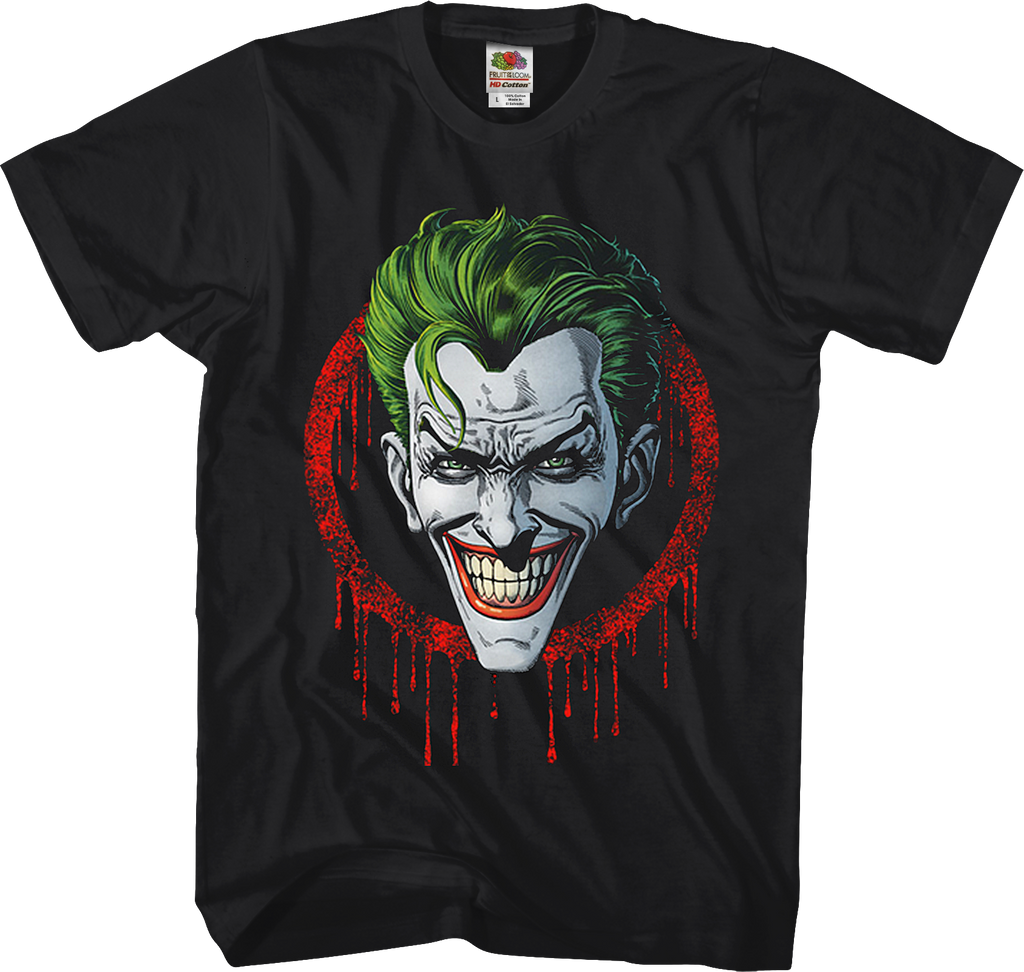 The Joker Dripping Blood DC Comics T-Shirt product image 1