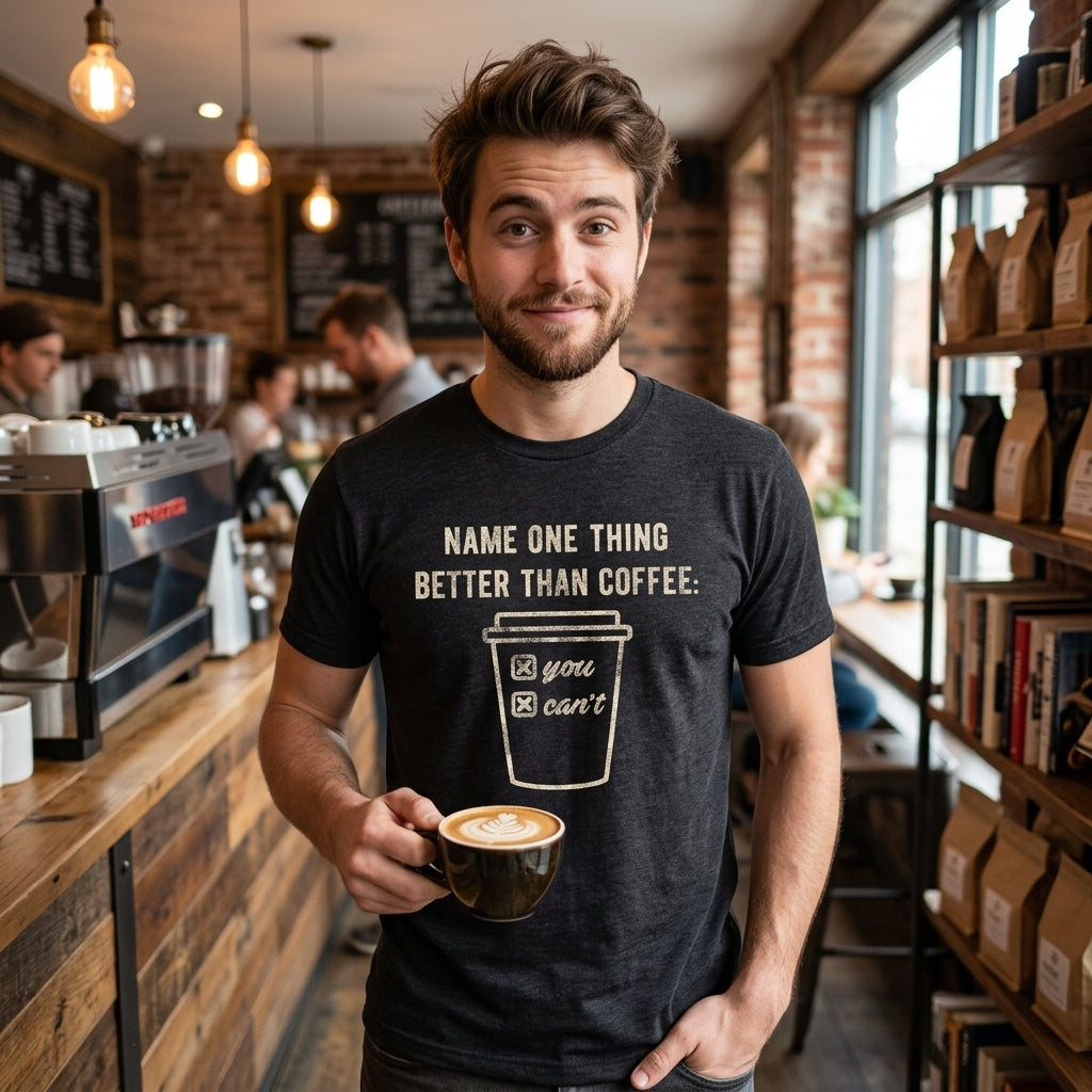 Name One Thing Better Than Coffee Men's T Shirt product image 2