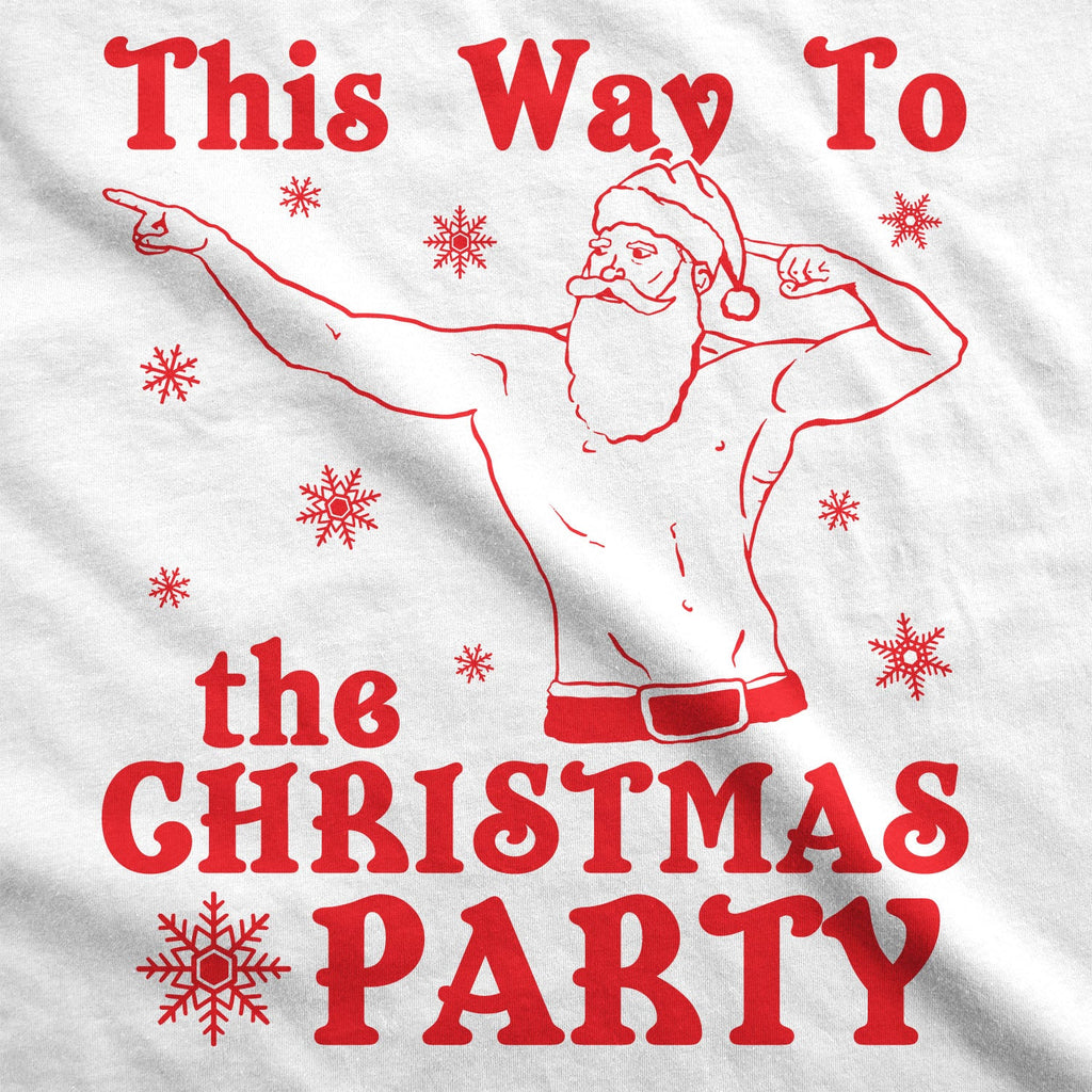 This Way To The Christmas Party Men's T Shirt product image 3