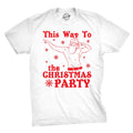 This Way To The Christmas Party Men's T Shirt product image 1