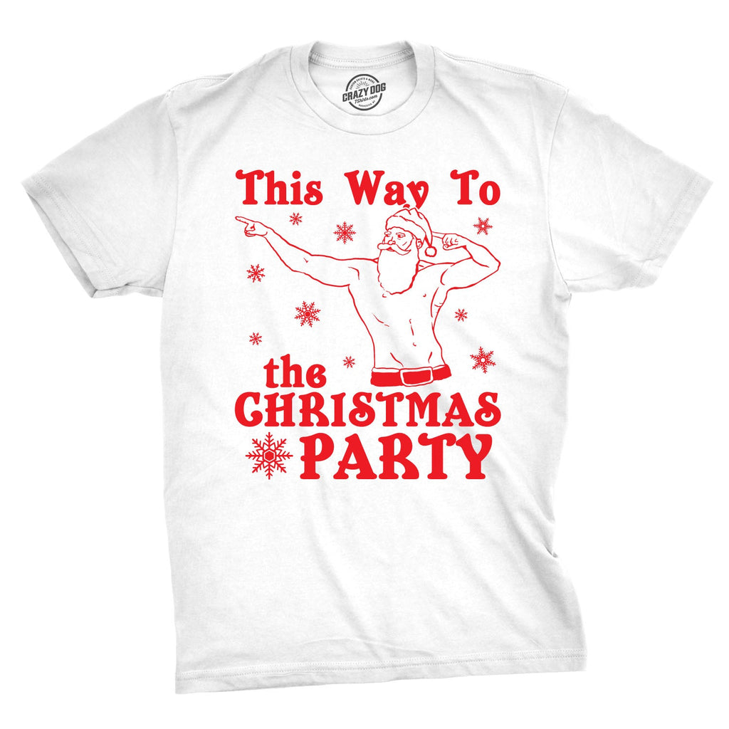 This Way To The Christmas Party Men's T Shirt product image 7