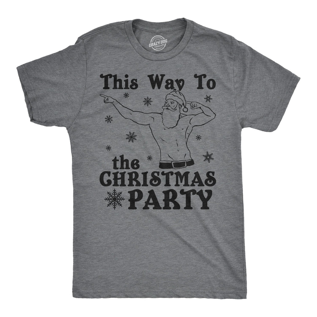 This Way To The Christmas Party Men's T Shirt product image 6