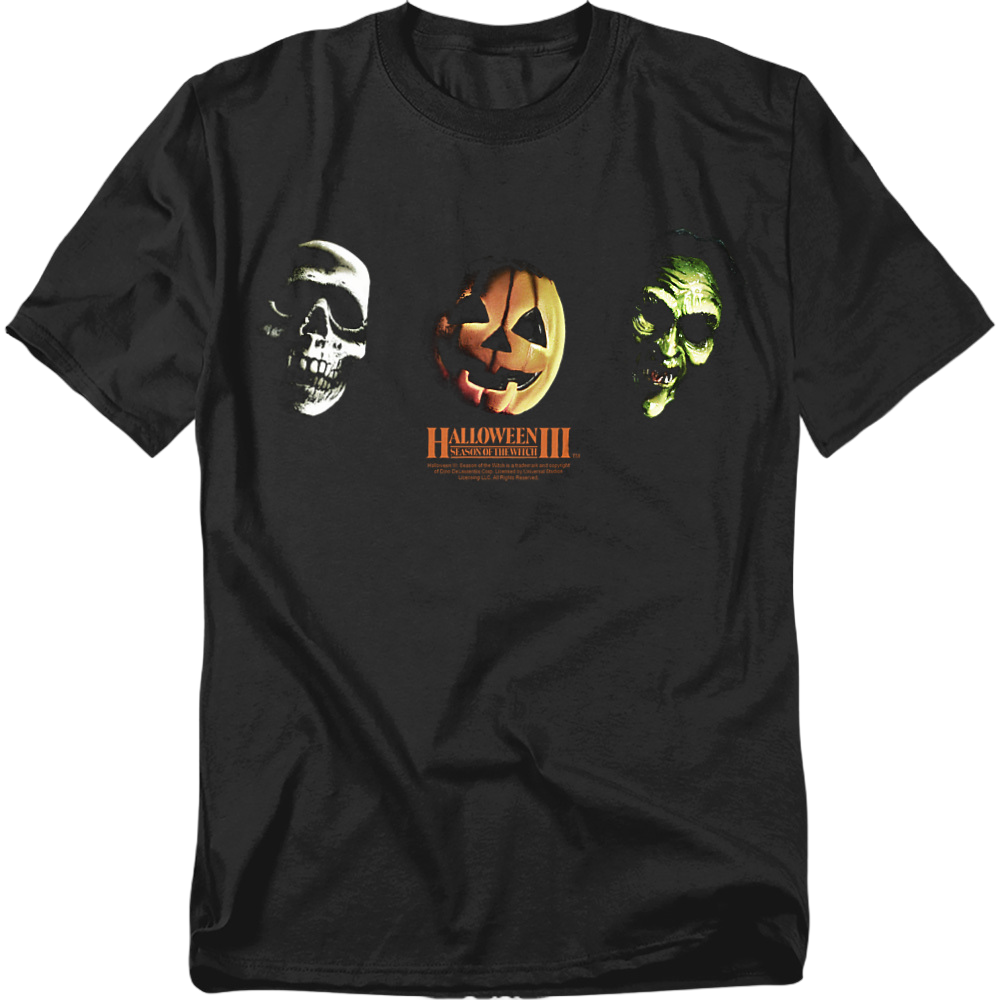Three Scary Masks Halloween III Season of the Witch T-Shirt product image 1