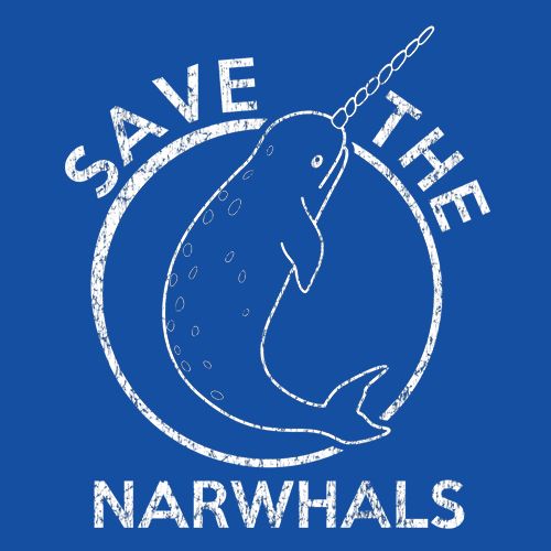 Save The Narwhals Men's T Shirt product image 3