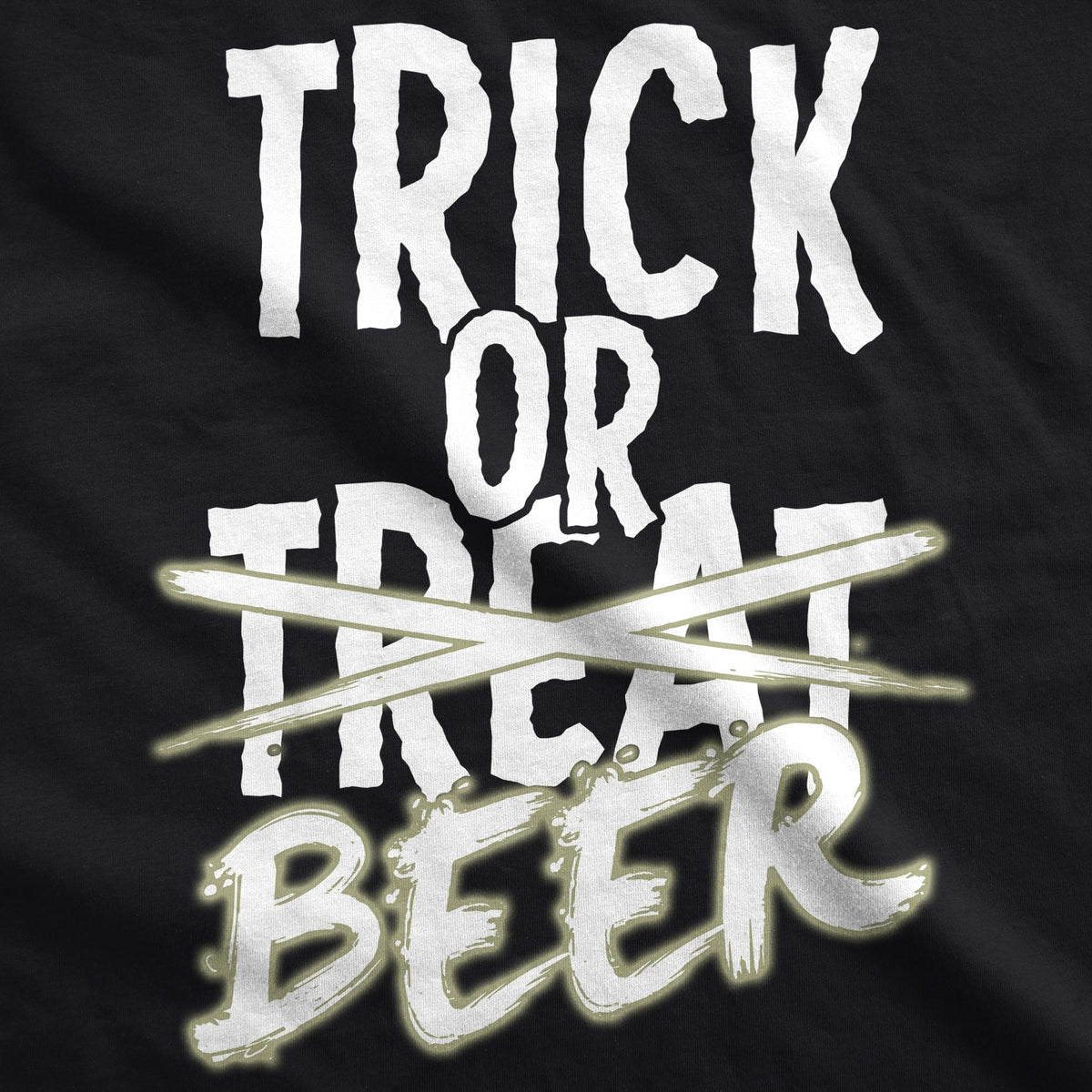 Trick Or Beer Glow Men's T Shirt product image 3