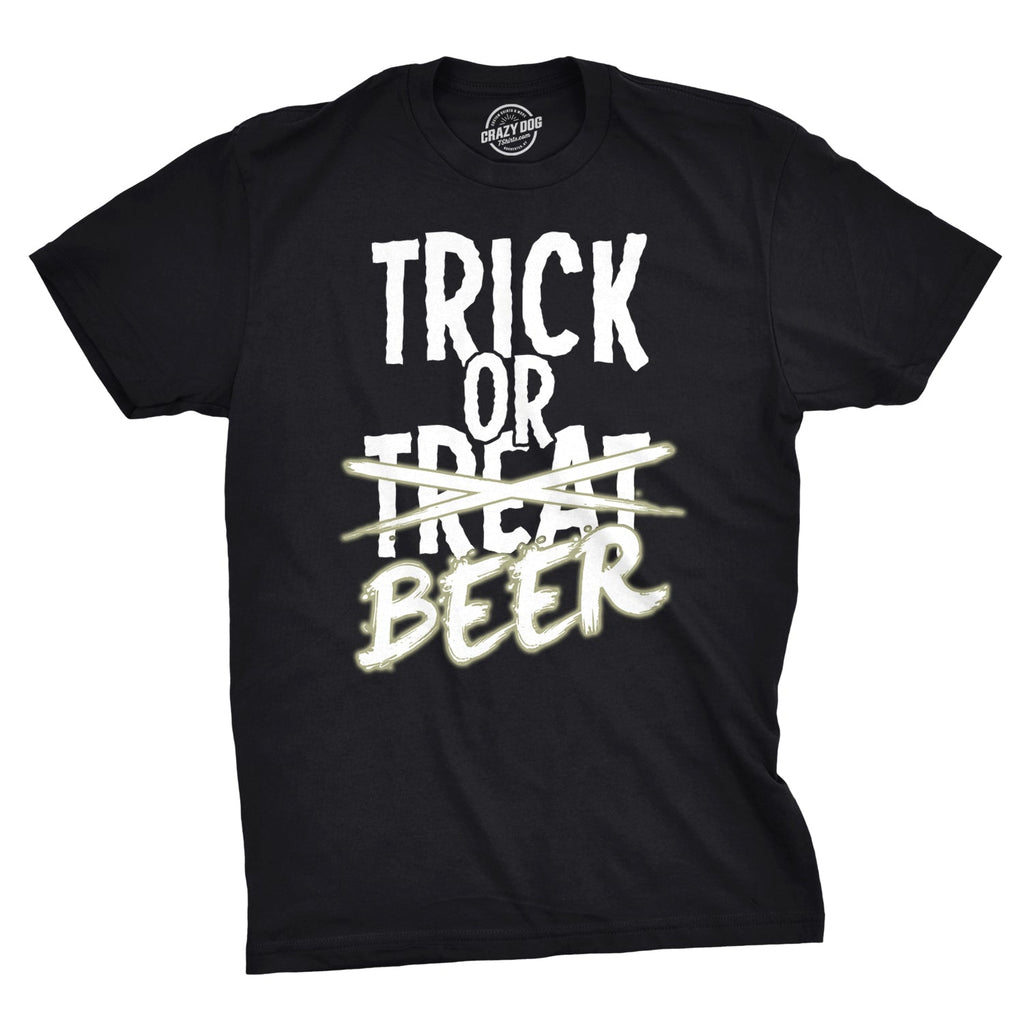Trick Or Beer Glow Men's T Shirt product image 1