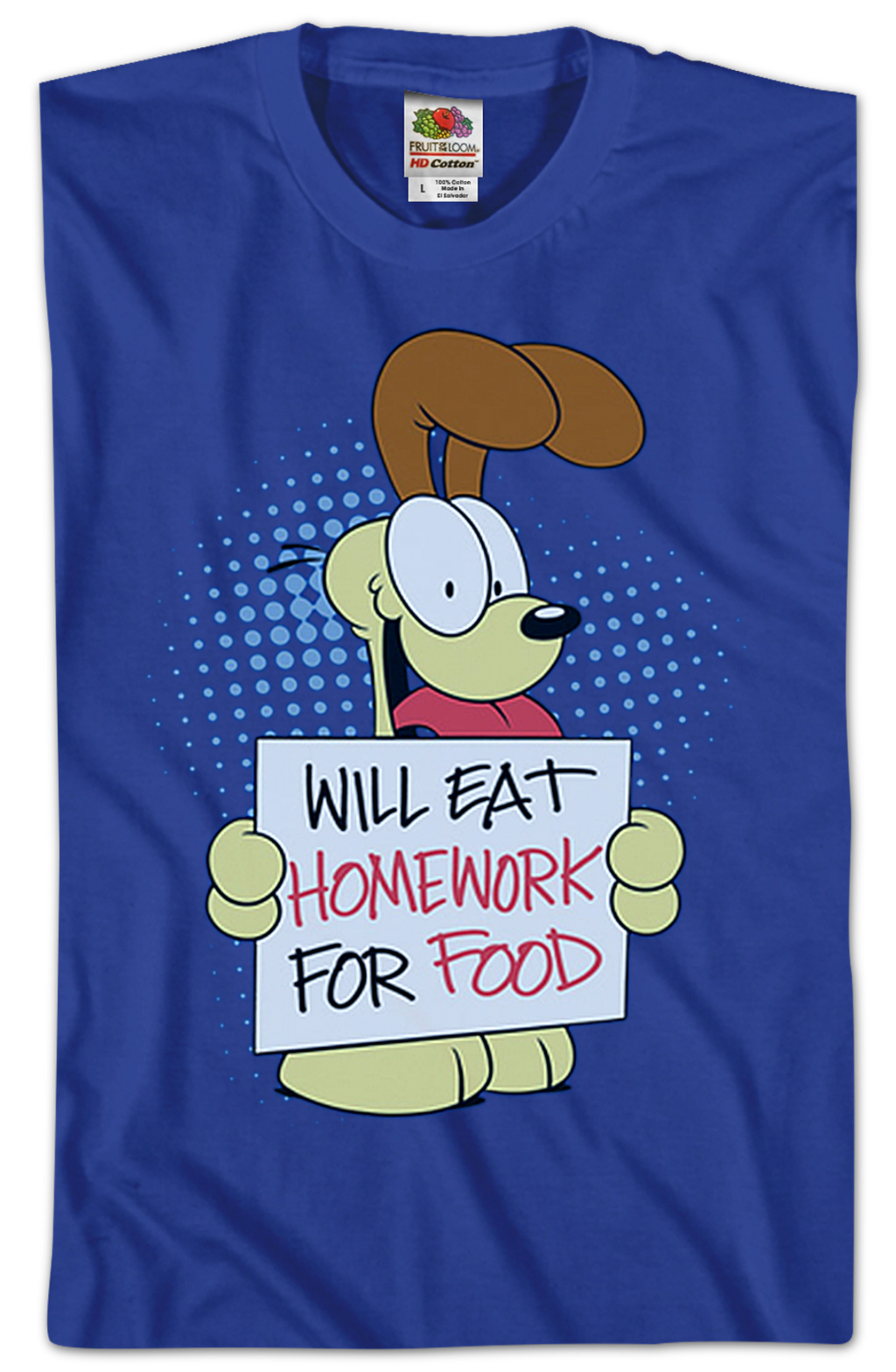 Will Eat Homework Garfield T-Shirt product image 2