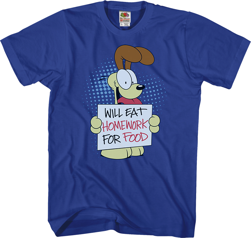 Will Eat Homework Garfield T-Shirt product image 1