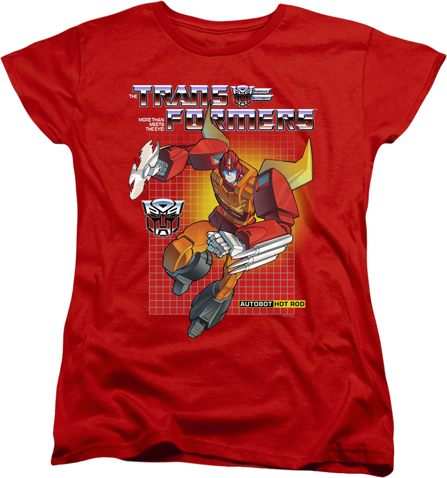 Womens Autobot Hot Rod Transformers Shirt product image 1