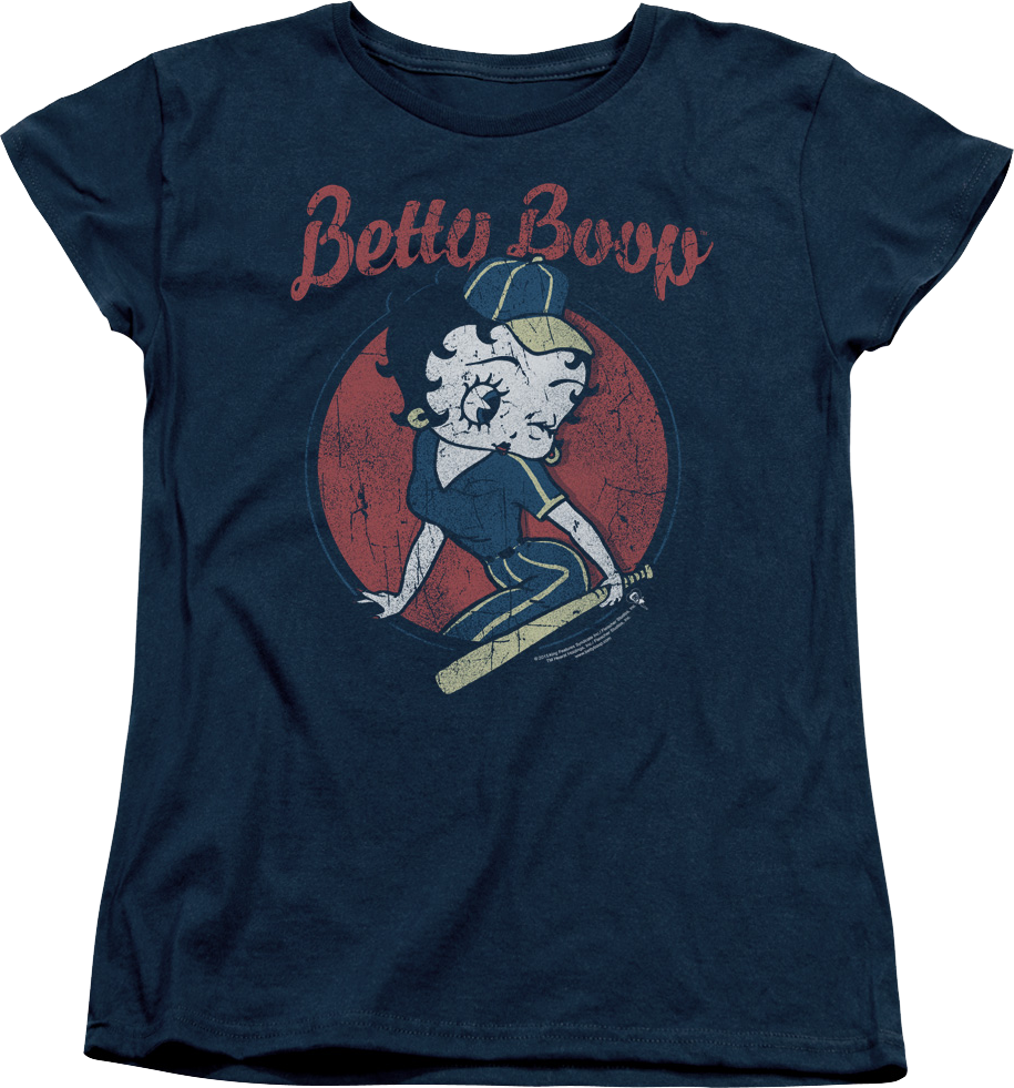 Womens Baseball Betty Boop Shirt product image 1