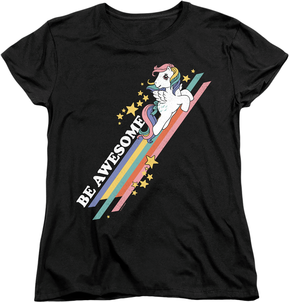 Womens Be Awesome My Little Pony Shirt product image 1