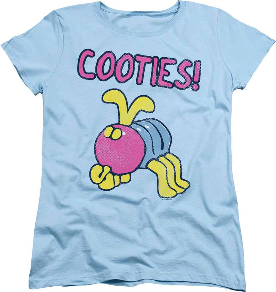 Womens Blue Cooties Shirt product image 1