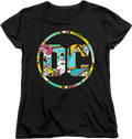 Womens DC Comics Collage Batman Shirt product image 1