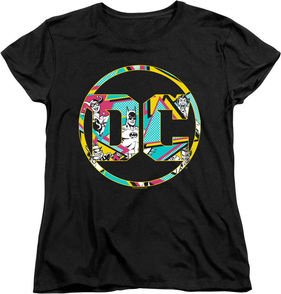 Womens DC Comics Collage Batman Shirt product image 1