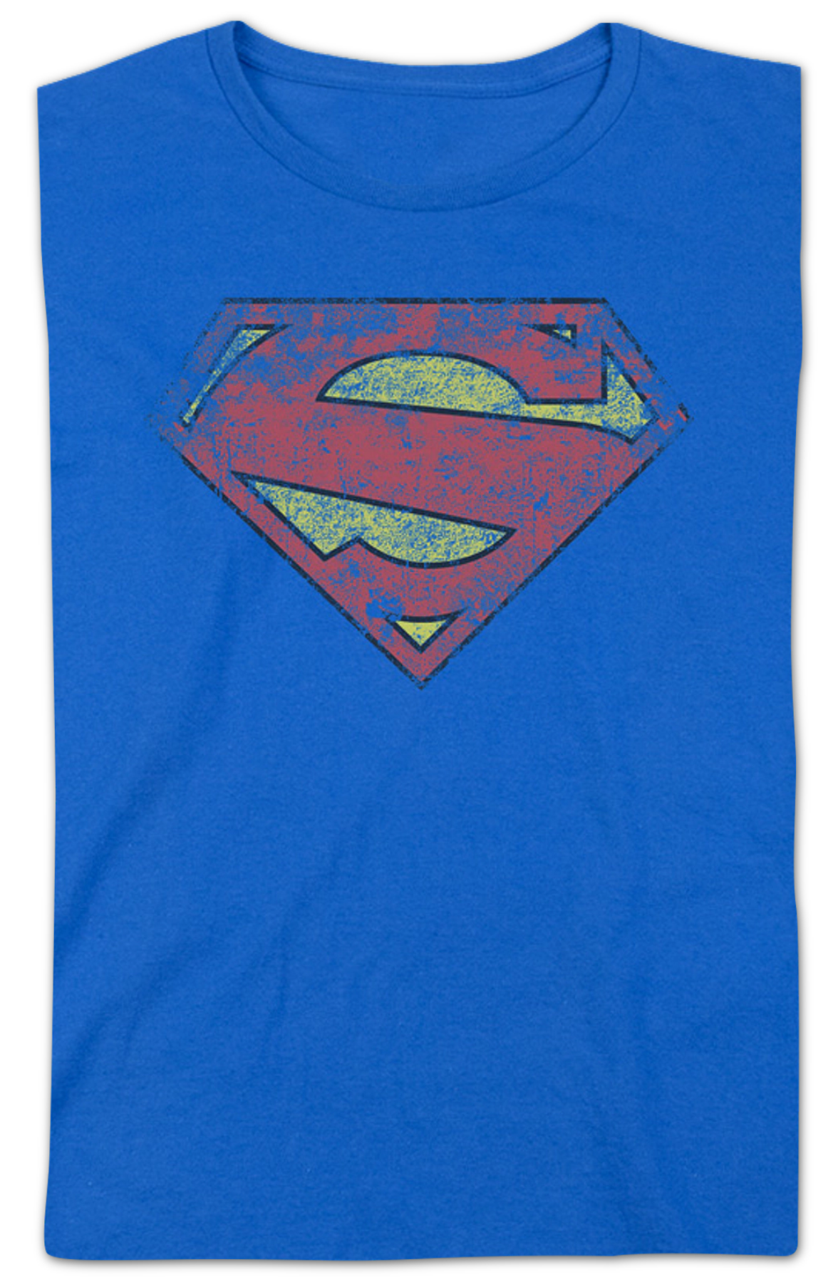 Womens Distressed Logo Superman Shirt product image 2
