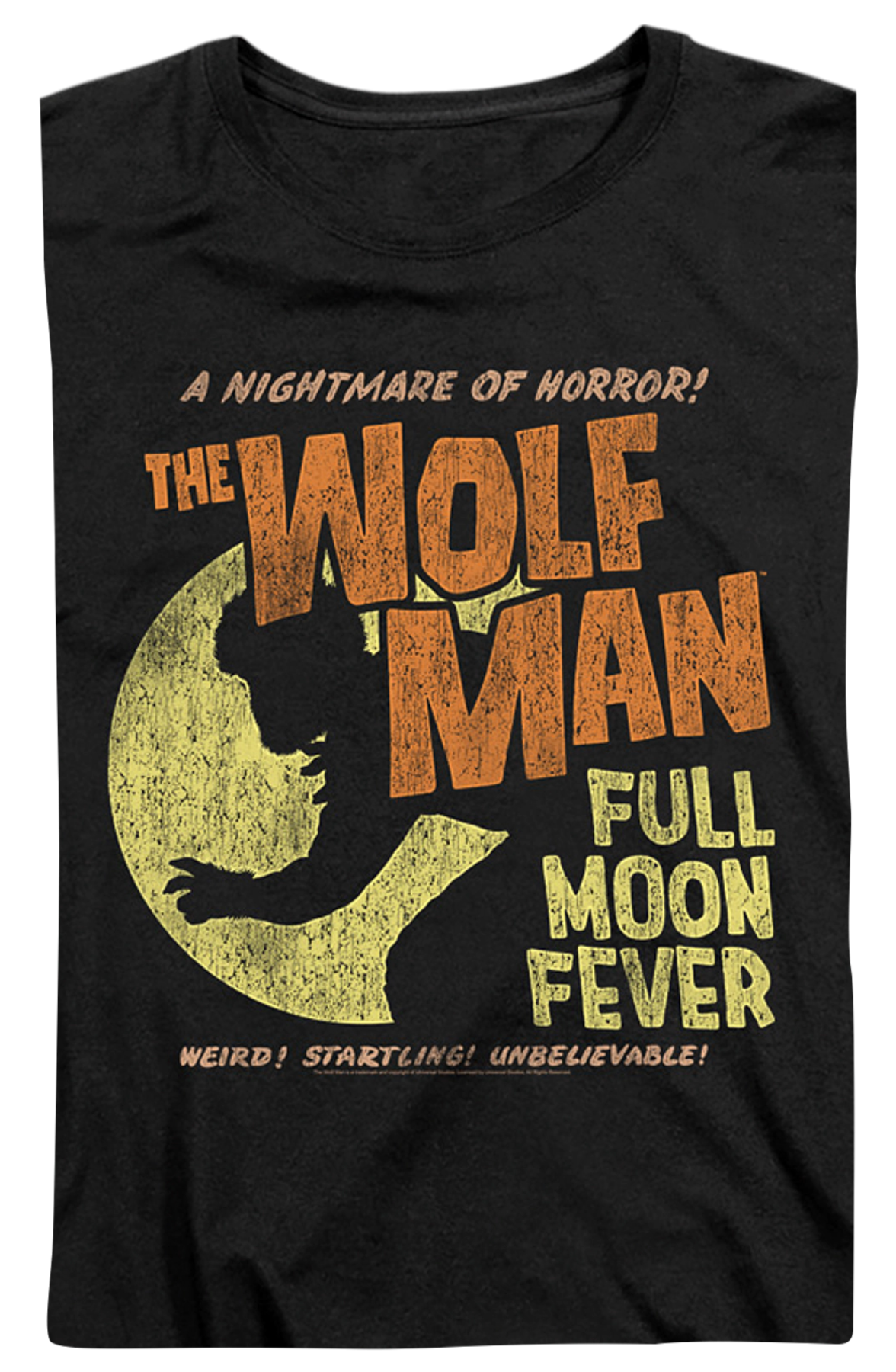 Womens Full Moon Fever Wolf Man Shirt product image 2