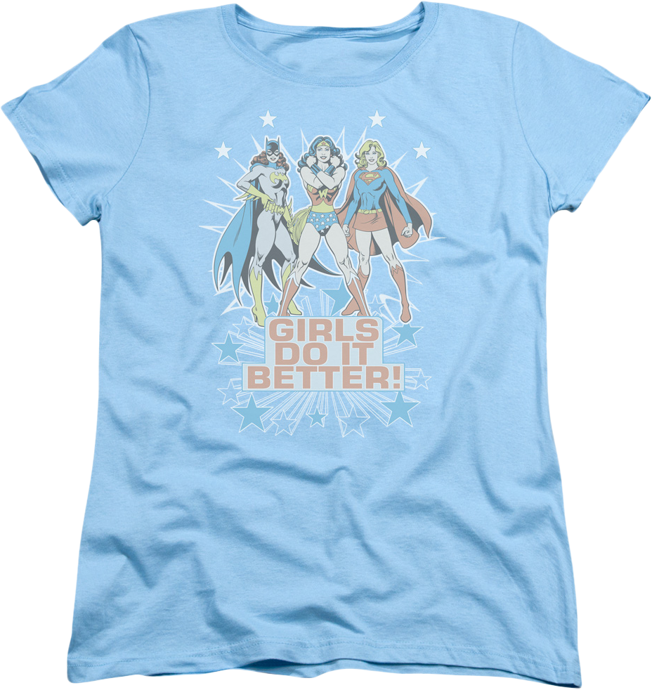 Womens Girls Do It Better DC Comics Shirt product image 1