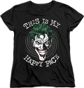 Womens Joker This Is My Happy Face DC Comics Shirt product image 1