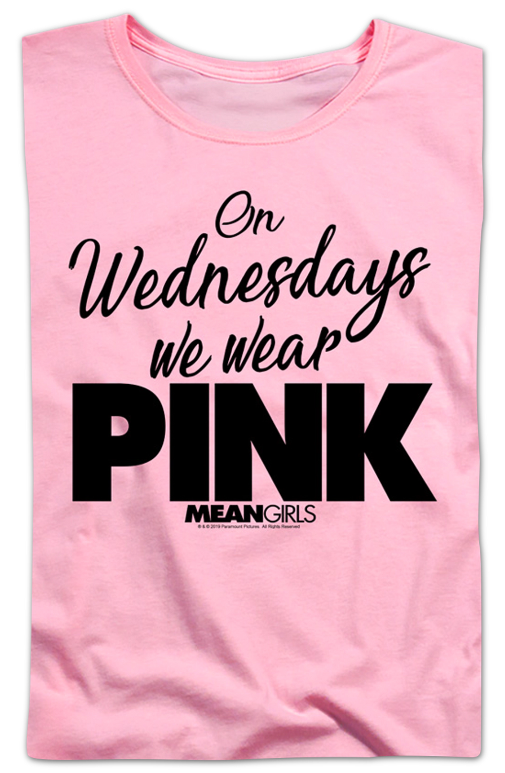 Womens Mean Girls On Wednesdays We Wear Pink Shirt product image 2