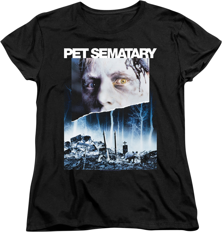 Womens Movie Poster Pet Sematary Shirt