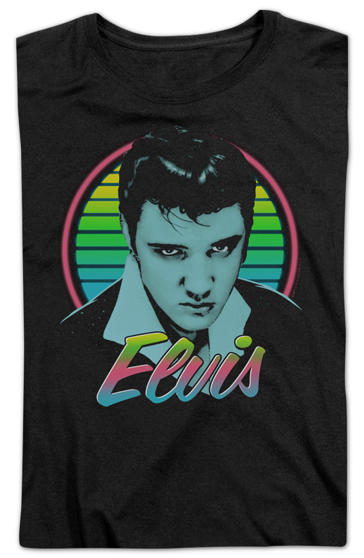Womens Neon Elvis Presley Shirt product image 2