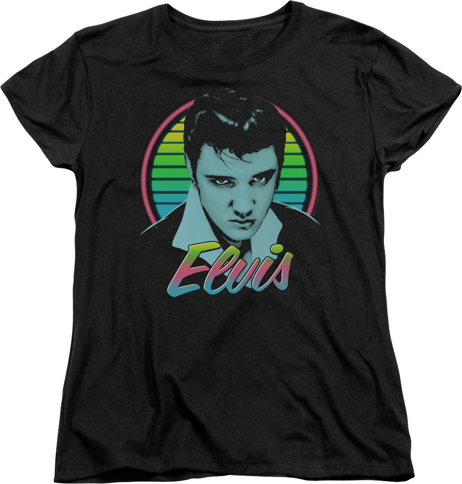 Womens Neon Elvis Presley Shirt product image 1