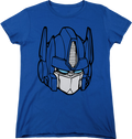Womens Optimus Prime Head Shot Transformers Shirt product image 1