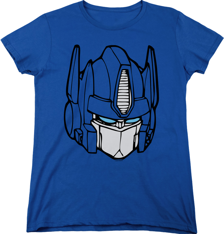 Womens Optimus Prime Head Shot Transformers Shirt product image 1
